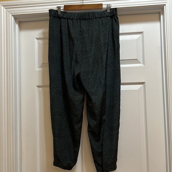 Eileen Fisher 100% Silk Georgette Pleat Pants szLP - Picture 7 of 14